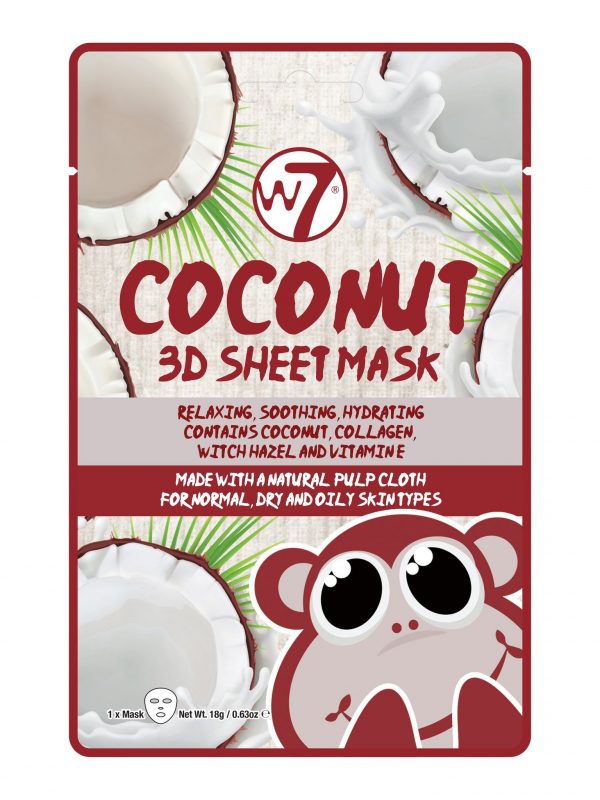 W7 Coconut 3D Sheet Face Mask