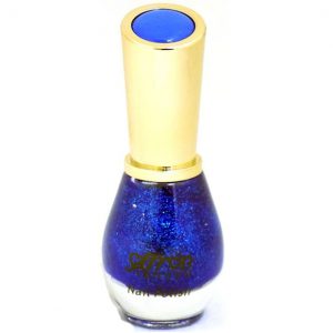 Saffron Nagellak #65 -  Blue Glitter